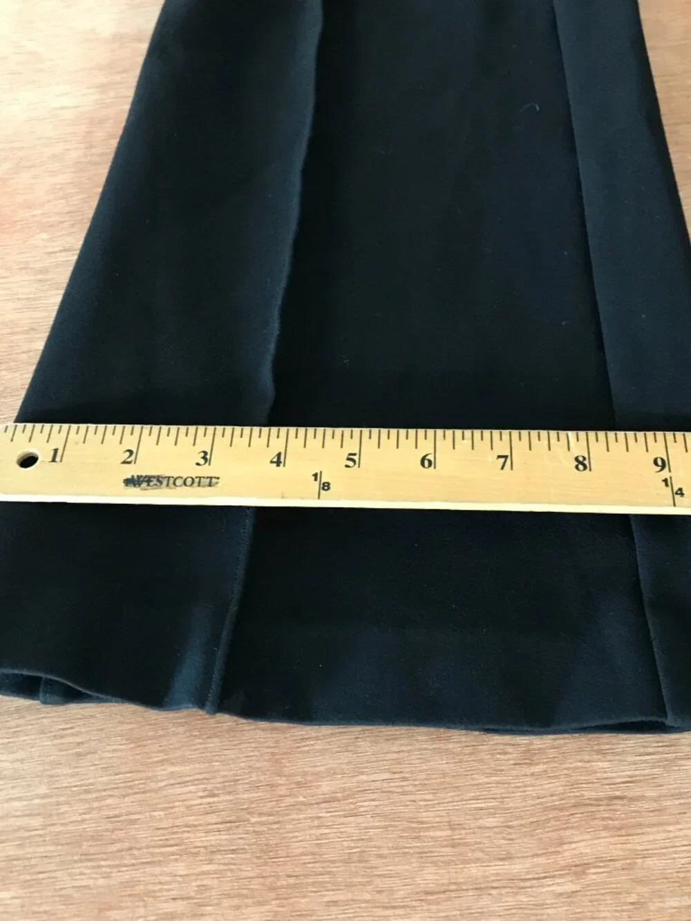 Spanx Ponte Flared Pant Women S Black Mid Rise Pleated Stretch Sculpting Pull On - Picture 7 of 14